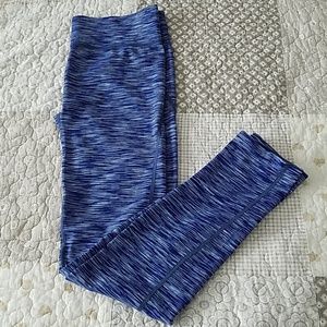 Blue athletic leggings